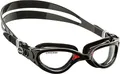 Produktbild: Cressi Flash Goggles Black/Black Red, Herren Schwimmbrille mit separatem Okular Anti Beschlag, Anti Kratz und Anti UV Gläsern, Schwarz/Rot_Transparent Linsen, Einheitsgröße