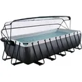 Produktbild: Exit Toys Pool-Set Black, Schwarz, Metall, 250x122x540 cm, Freizeit, Pools und Wasserspaß, Pools