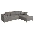 Produktbild: Wohnlandschaft - mocca - Federkern - beidseitig montierbar Sofa Wohnlandschaft