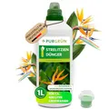 Produktbild: Purgrün® Strelitzien-Dünger 1 Liter – Für prächtige Blüten & gesundes Wachstum – Schnelle Wirkung – Premium-Flüssigdünger mit Spurennährstoffen – Blumendünger für 400 Liter Gießwasser