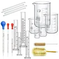Produktbild: Becherglas Zylinder Pipetten Set 5 Stück Dickglas Graduierten Becherglas 4 St...