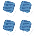 Produktbild: Elektroden Pads Wire passend zu Compex EMS TENS Geräten, 5x5 cm, 4 Stück