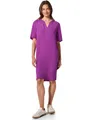 Produktbild: Cecil Linen_LI/CV_Solid Split Neck Dress Magenta Lacquer S
