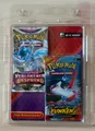 Produktbild: Pokémon Booster 2er Pack Blister Verlorener Ursprung & Stürmische Funken + MwSt