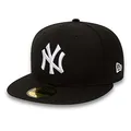 Produktbild: New Era New York Yankees MLB Basic Black Base Black White 59Fifty Cap - 7 3/4-62cm (XXL)
