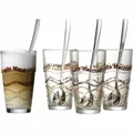 Produktbild: Ritzenhoff & Breker Sana Latte Macchiato Gläser 4er Set mit Löffel Glas 370ml