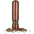 Produktbild: Relaxdays - Elektrische Pfeffermühle Groß, Edelstahl, Keramikmahlwerk, Batteriebetrieben, Bronze