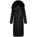 Produktbild: Navahoo Steppmantel Hingucker XIV Damen Wintermantel mit abnehmbaren Kunstfellkragen schwarz S (36)