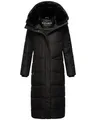 Produktbild: Navahoo Damen Wintermantel warmer Steppmantel extralang mit abnehmbarer Kapuze Hingucker XIV Black Gr. S