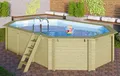 Produktbild: Karibu Achteckpool PALMA Set A BxLxH: 358x569x124 cm (Set, 5-tlg), 38 mm kesseldruckimprägniertes Fichtenholz