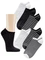 Produktbild: Socks 4 Fun Sneakersocken Bunte Flamingo Früchte Blumen Blüten Sneaker Socken Baumwolle Sommer (3 Paar)