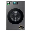 Produktbild: Samsung WD18DB8995BZT2 Bespoke AI Laundry Combo – 18 kg Waschen + 11 kg Trocknen