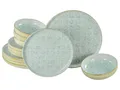Produktbild: CreaTable 24086 Serie Uno Emiliana Blau 12-tlg Teller Set Geschirrset 4 Personen