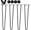 Produktbild: Mucola Tischbein Tischbeine 4er-Set Hairpin Haarnadelbeine Tischgestell Tischkufen, Robust & Stabil