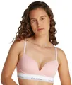 Produktbild: Calvin Klein Damen Push-Up BH Plunge mit Bügel, Rosa (Buff Pink), 80C