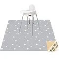 Produktbild: Womumon 51” Splat-Matte Für Unter Hochstuhl/Kunst/Kunsthandwerk, Waschbar Spill Mat wasserdichte Anti-Rutsch-Boden Splash Mat, Bewegliche Spiel-Matte Und Tischdecke (Stern)
