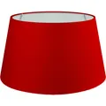 Produktbild: Premium Lampenschirm Stehlampe Hängelampe Rot Baumwolle E14/E27 XXL=UØ 35cm