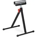 Produktbild: Relaxdays Rollenbock Stahl Schwarz Silber Höhenverstellbar Klappbar 77 cm x 47 cm x 6,5 cm 3,5 kg