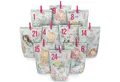 Produktbild: PAPIERDRACHEN befüllbarer Adventskalender Adventskalender - 24 Geschenktüten mit Zahlenaufkleber & Klammern