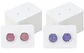 Produktbild: G2PLUS 200 Stück Klein Ohrring Displaykarten - Ohrringkarten Kraftpapier -2.8x4CM Earrings Kartenhalter für Ohrstecker und Ohrringe(Weiß)