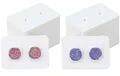 Produktbild: 200 Stück Klein Ohrring Displaykarten - Ohrringkarten Kraftpapier -2.8x4CM Ea...