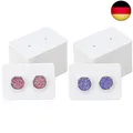 Produktbild: G2PLUS 200 Stück Klein Ohrring Displaykarten - Ohrringkarten Kraftpapier