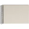 Produktbild: goldbuch Spiralalbum Bella Vista ohne Fenster 24x17 40 schwarze Seiten sandgrau