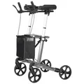 Produktbild: RUSSKA Rollator Russka Rollator Vital Special 62 cm grau faltbar, Unterarmauflagen, magnetische Faltverriegelung, Sicherheitsgurt grau