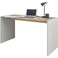 Produktbild: Furn.Design Schreibtisch, Weiß, Eiche Wotan, Kunststoff, Nachbildung,Eiche, Uni, Holz Optik, Rechteckig,Rechteckig, Wange, 62x76x143 cm, FSC 100%, Arbeitszimmer, Schreibtische, Bürotische