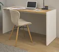 Produktbild: Furn.Design Schreibtisch Center (Laptoptisch in weiß mit Eiche, 143 x 62 cm)