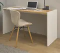 Produktbild: Schreibtisch Laptoptisch Computertisch weiß Eiche 143 cm Büro Homeoffice Center
