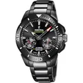 Produktbild: Festina Herren Hybrid Smartwatch Connected aus Edelstahl 316L Schwarz - Analog - Wasserdicht bis 10 ATM F20648/1 - Musiksteuerung, Schrittzähler, Benachrichtigungen & Anrufablehnung