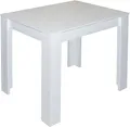 Produktbild: Küchentisch 80x60cm Anstelltisch Weiß matt