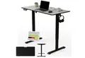 Produktbild: Juskys Schreibtisch Office Stand, 120 x 60 cm, elektrisch verstellbar, Headset-Halterung, Kabelführung
