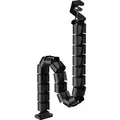 Produktbild: InLine® Kabelkanal flexibel, höhenverstellbare Tische mit Tischklemme, schwarz Installation /