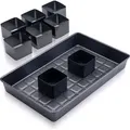 Produktbild: Zenker Zahlen- und Buchstabenkuchen-Set, 9-teilig Backe kreative Kuchen in jeglicher Form von A-Z und 0-9 - Dunkelgrau