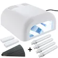 Produktbild: Sina UV Lichthärtungsgerät Lichthärtegerät UV Lampe 8-Röhren weiß UV Gel + Timer