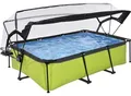 Produktbild: Framepool EXIT, grün, B:150cm H:65cm L:220cm, Schwimmbecken, BxLxH: 150x220x65 cm, mit Kartuschenfilter und Abdeckung