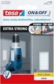 Produktbild: tesa ON&OFF Extra Strong Klettstreifen weiß 2St. 10/50