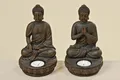 Produktbild: BOLTZE GRUPPE GmbH Teelichthalter Teelichthalter Buddha H 19 cm 2er Set