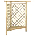 Produktbild: Eckpergola mit Bank 166x81x174 cm Kiefernholz Imprägniert