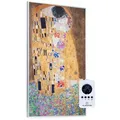 Produktbild: Wonderwall Air Art Kuss Infrarotheizung 60x101cm 600w Wandinstallation Fernbedienung Weiß