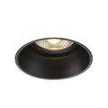 Produktbild: SLV LED Einbaustrahler HORN-T, schwarz, rund | Dimmbare Decken-Lampe zur Beleuchtung innen | LED Spot, Fluter, Deckenstrahler, Deckenleuchte, Einbau-Leuchte | 1-flammig, GU10 QPAR111