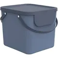 Produktbild: Rotho Albula Wäschesammler 40l mit Deckel, Kunststoff (PP recycelt), blau, 40l (40.0 x 35.8 x 34.0 cm)