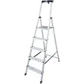 Produktbild: Krause Stehleiter Monto Safety, 126337, aus Aluminium mit 5 Stufen