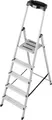 Produktbild: KRAUSE Stehleiter Safety, Aluminium, 1x5 Stufen, Arbeitshöhe ca. 305 cm