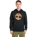 Produktbild: Kapuzensweatshirt TIMBERLAND, Herren, Gr. S, schwarz-weiß (blck, wheat boot), Obermaterial: 85% Baumwolle, 15% Polyester, Sweatshirts