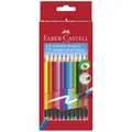Produktbild: FABER CASTELL Farbstifte mit farbigem Radiergummi 12 Stück