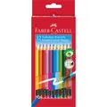 Produktbild: Buntstifte mit Radiergummi, 12 Farben, Kartonverpackung, Faber-Castell 116612 FC