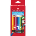 Produktbild: Faber-Castell 116612 - Radierbare Buntstifte mit Gummitip 12er Set NEU